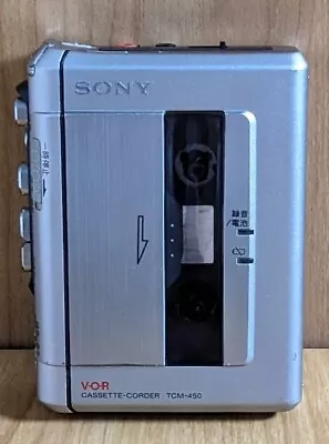 SONY TCM-450 WALKMAN Cassette Tape Recorder Player Portable Confirmed Operation • $66.99
