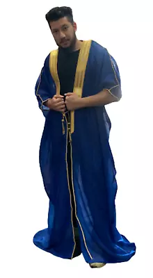 Amazing Bisht Best Quality Mens Islamic Arabian Cloak Bisht Thobe Eid   • $59.99