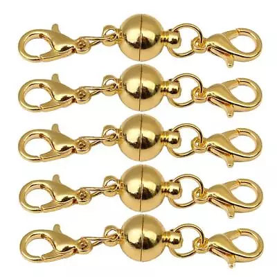 10Pack Magnetic Lobster Clasp Ball Buckles Magnet Closures For Necklace Bracelet • $11.99