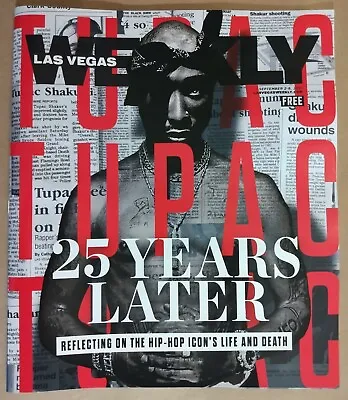 $349 • Buy (Lot Of 30) Tupac Shakur 25 Years Later Las Vegas Weekly Magazine Hip Hop 2pac