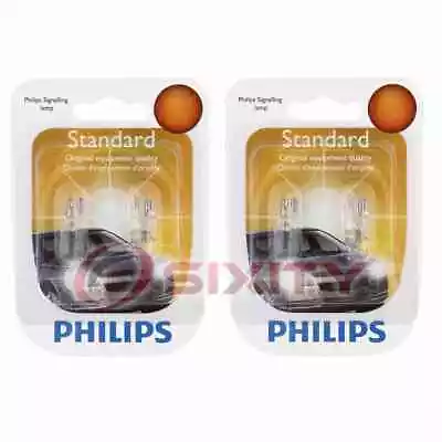 2 Pc Philips Front Outer Turn Signal Light Bulbs For Subaru Impreza Fo • $9.83