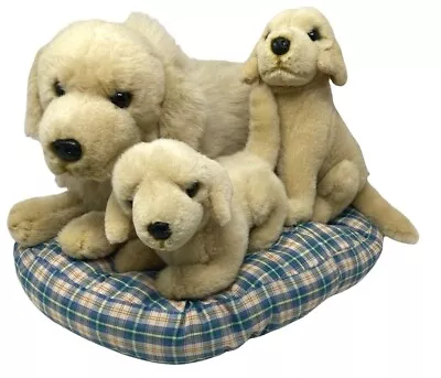 E & J Classic Golden Retriever Family Dog Mom Pups Life Like Plush StuffedAnimal • $34.99