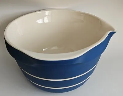 Mason Cash Mixing Bowl With Pouring Lip Navy Blue And White Striped • $44.95