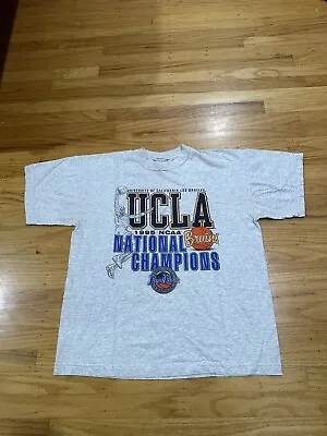 Vintage UCLA Shirt XLarge 90s Final Four 1995 Basketball Bruins Champions Tee • $22.95