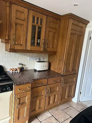 Large Kitchen - Solid Oak Cupboards Granite Work Surface • £900