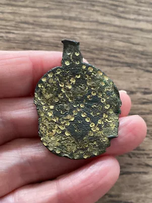 Medieval. 12th/13th Century. Gilded Brass Horse Pendant. Dating To Circa 1200. • £45