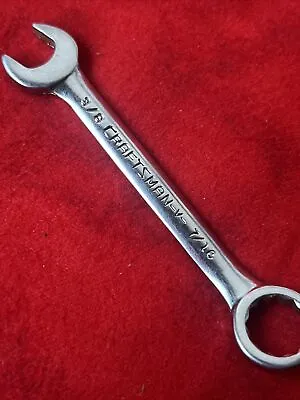 CRAFTSMAN -V- SERIES MINIATURE COMBINATION WRENCH 3/8 & 7/16  (t52) • $5