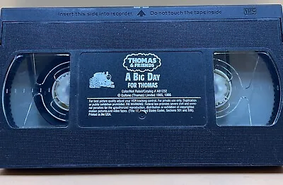 Thomas & Friends - A Big Day For Thomas VHS 2003 Tape Only No Box *Buy 2 Get 1* • $12.49