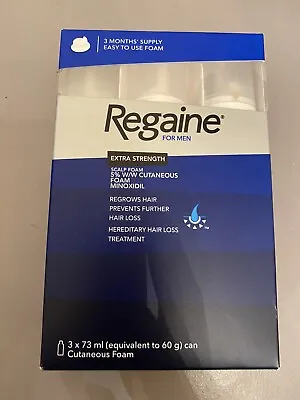 Regaine For Men Hair Loss & Regrowth Scalp Foam Treatment - 3 Months Supply  New • £42