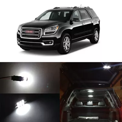 18 X White LED Interior Package Kit License Plate Light For 2007-2016 GMC Acadia • $17.98