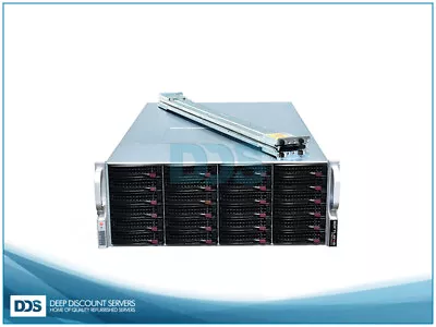 Supermicro 4U 36 Bay Storage Server 2.5Ghz 8-C 128GB 36x4TB HDD Rails TrueNAS • $1811.06
