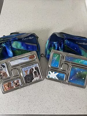 Lot 2 Planet Box Rover Lunch Box Set With Bags And Magnets(StarDust/Dogs) • $65