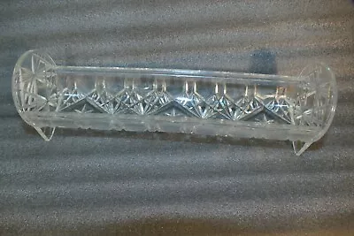 Vintage Plastic Crystal Lucite Cracker Holder Tray Mid Modern Century Style • $19.94