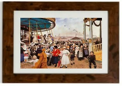 Penzance Fair Framed Print By Laura Knight • £28.04