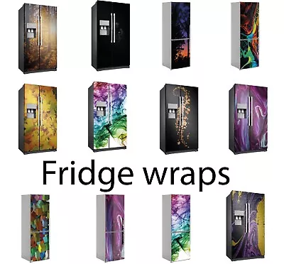 £24.99 • Buy Fridge Wrap Self Adhesive Vinyl Door Cover Stickers