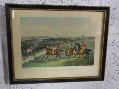  TO THE CRANERS OF ENGLAND  HUNTING FRAMED PRINT DRAWN By H ALKEN. • £22.50