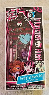 Brand New Factory Sealed Monster High Freaky Fab Beauty Set Lips Nails & Eyes • $5.95