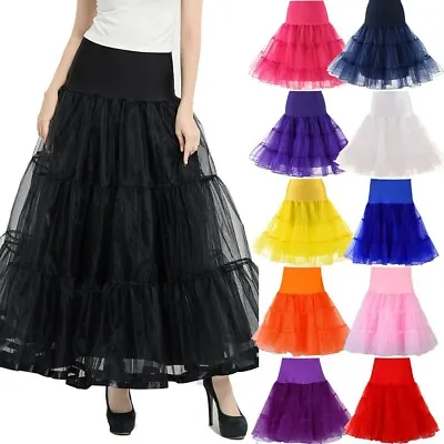 26  Retro Underskirt 50s Swing Wedding Petticoat Rockabilly Tutu Skirt • $16.62