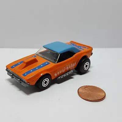 Lesney Matchbox Superfast #1 Orange REVIN REBEL Dodge Challenger Hot Rod • $19.95