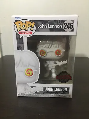 John Lennon Physodelic Eyes Crazy Eyes Funko Pop Vinyl #246 The Beatles Pop Rock • $85