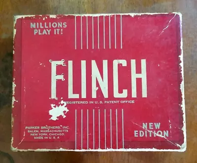 Vintage 1938 FLINCH Card Game By Parker Brothers 2-8 Players • $14.39