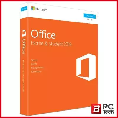 Microsoft Office 2016 Home And Student - Medialess Retail • $149