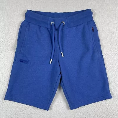 Superdry Shorts Mens Small Blue Sweats Terry Gym Casual Workout Athleisure • $20