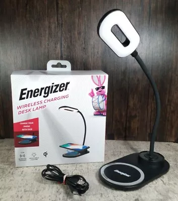 ENERGIZER Wireless Charging Mini Desk Lamp 10W Charger Adjustable Lighting • $14.99