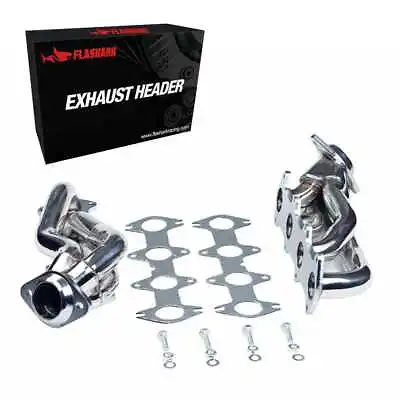 Flashark For Ford F150 2004-2010 5.4L V8 SS Header Exhaust Manifold Shorty US • $149.99
