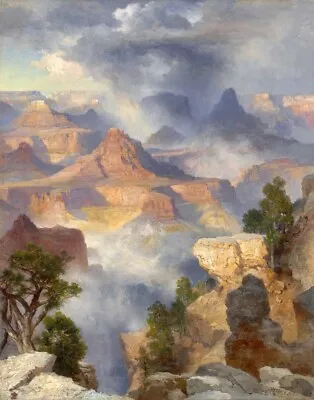 Thomas Moran Grand Canyon Colorado River Canvas Print 16 X 20 • $39.99