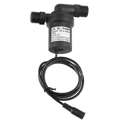 12V DC Solar Hot Circulation Water Pump Brushless Motor 1/2  Couplers 8LPM • $21.42