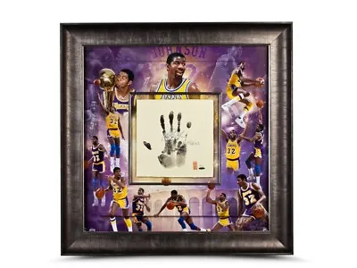 Magic Johnson Signed Autographed 36X36 Framed Print  Tegata  Hand Lakers /25 UDA • $14995