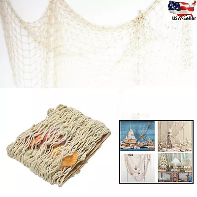$10.44 • Buy Fish Net Decor Nautical Beach Seaside Theme Sea Ocean Home Wall Party Decorative