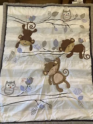 Bedtime Originals Mod Monkeys Crib Bedding • $15