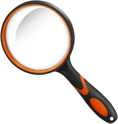 Large 10X Magnifying Glasses For Reading Handheld Magnifying Glass For Bobbies • £8.02