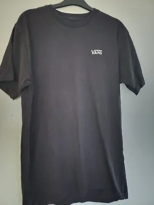 VANS Mens Classic Fit T-Shirt Size Medium Black Cotton  • £6