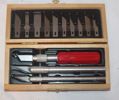 Vintage X-Acto XACTO Workshop Knife /Small Tool Set In Wood Box • $49.95