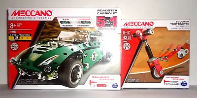 Meccano Roadster Cabriolet 18202 Pull Back + Scooter Trottinette Brand New Toys • $49.95