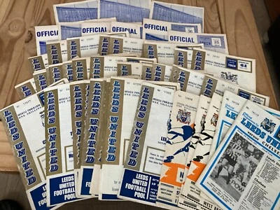 Leeds United HOME Programmes 1960s 1970s League & Cup • £2