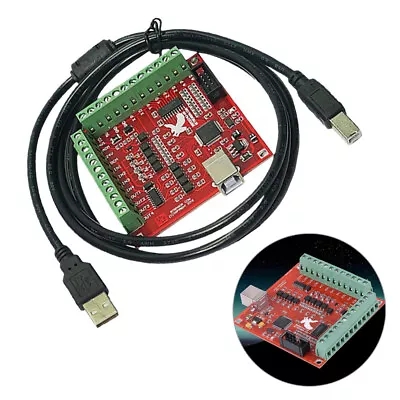 4 Axis MACH3 CNC Motion Controller Control Card Driver Card USB Interface Board • £15.76