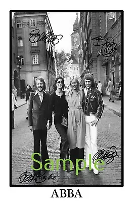 ABBA Swedish Supergroup Large Signed 12x18 Inch Photograph Poster - Top Quality  • $28.95