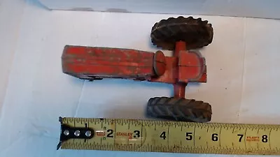 Vintage ERTL Red Metal Tractor IH? Narrow Front Wheels USA 5.25 Inches Long • $10.79