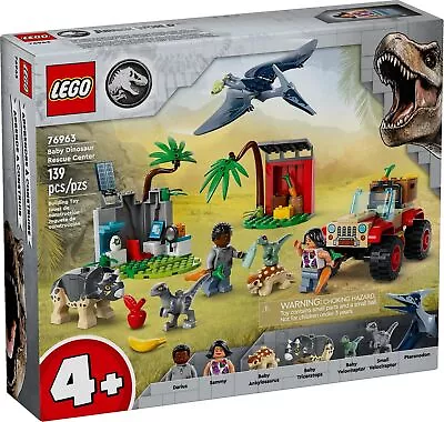 LEGO 76963 Jurassic World Baby Dinosaur Rescue Center - BRAND NEW SEALED • $42.50