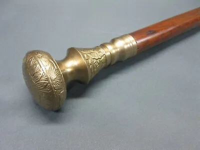 New Solid Antique Solid Brass Handle Wooden Walking Stick Cane Vintage Designer/ • $26.50