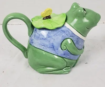 Mary Ann Baker Frog Teapot 9  X 6  X 4  • $14.39
