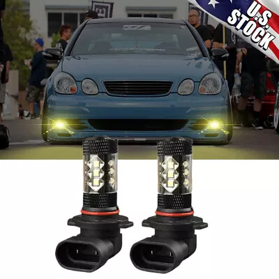 9145 LED Fog Light Bulbs 3000K Golden Yellow For For 98-05 LEXUS GS 300 400 430 • $16.46