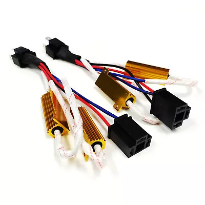 $14.99 • Buy SOCAL-LED H4 9003 HID Resistor Relay Harness Anti Flicker Canbus Error Canceller