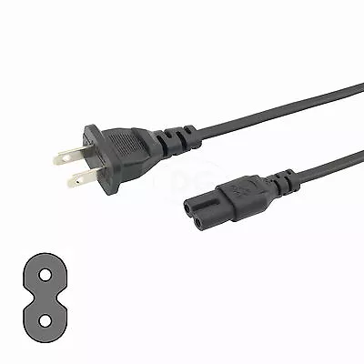 2 Prong Pin AC Power Cord Cable Lead For Laptop DVD VCR DIRECTV TV DVR Modem • $6.49