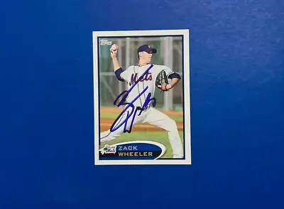 Zack Wheeler Phillies Mets Auto Signed 2013 Bowman Base Rookie Card • $12.99