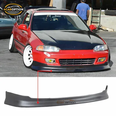 Fits 92-95 Honda Civic EG 2/3Dr CS Front Bumper Lip Spoiler PU • $144.99